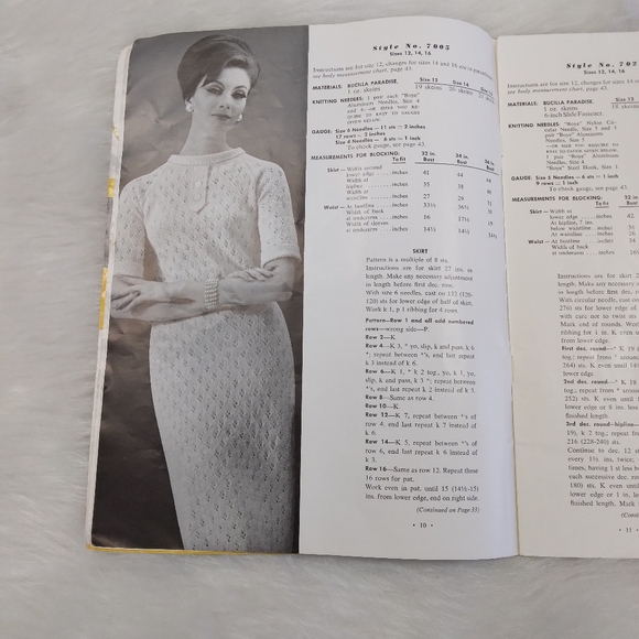 BOOK Vintage 1962 New Hand Knits volume 70, 20 patterns - Picture 9 of 16